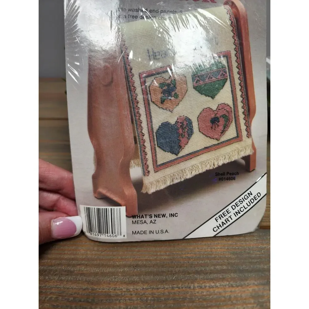 Cross Stitch Kit What's New Brand 014606 Shell Peach Mini Country Quilt Rack